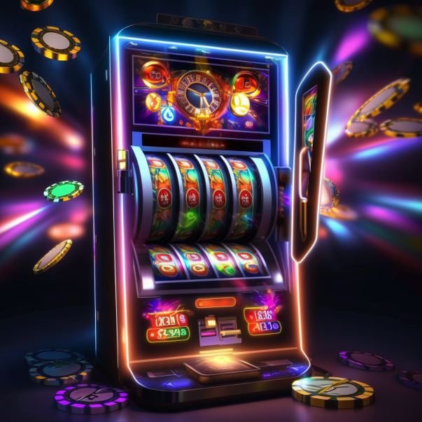 Tampilan desktop permainan Big Time Gaming dalam mode fullscreen menampilkan gulungan slot, garis pembayaran, dan kontrol taruhan